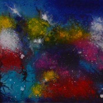 Peinture intitulée "Bosquet fleuri" par Frederic Janssens (Fredj), Œuvre d'art originale, Acrylique