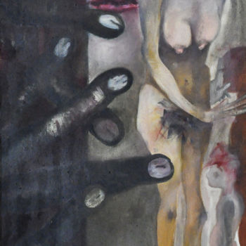 Malerei mit dem Titel "Secrets de famille…" von Eva Mifsud, Original-Kunstwerk, Öl