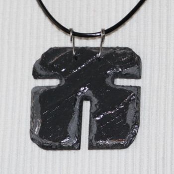 Design titled "Collier en ardoise…" by S Eymond Laritaz, Original Artwork, Necklaces