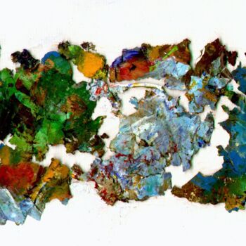 Painting titled "Reliefs de palette…" by Jean Barace, Original Artwork