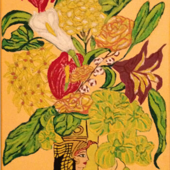 绘画 标题为“le-bouquet-du-bonhe…” 由Coco Sicart, 原创艺术品, 油