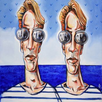 「Les oiseaux」というタイトルの絵画 Pascal Buffardによって, オリジナルのアートワーク