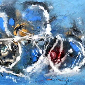 Peinture intitulée "bicycle ?" par Mysane, Œuvre d'art originale, Autre