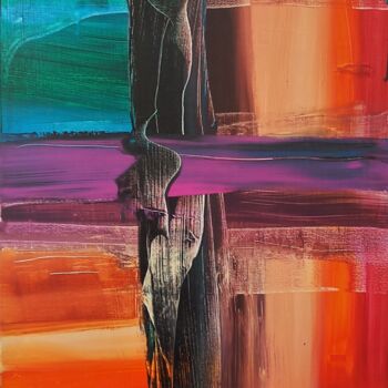 Peinture intitulée "CONFIANCE / TRUST" par Michele Madeleine Guillot, Œuvre d'art originale, Acrylique Monté sur Châssis en…