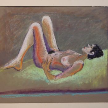 「N°252  Faitage」というタイトルの描画 R. Cavaliéによって, オリジナルのアートワーク, パステル