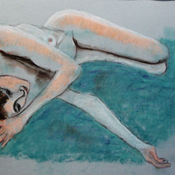 Drawing titled "N°332  Ma douce" by R. Cavalié, Original Artwork, Pastel