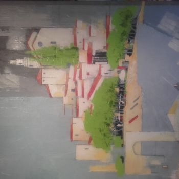 Peinture intitulée "CADAQUES III" par James Burgevin, Œuvre d'art originale, Acrylique