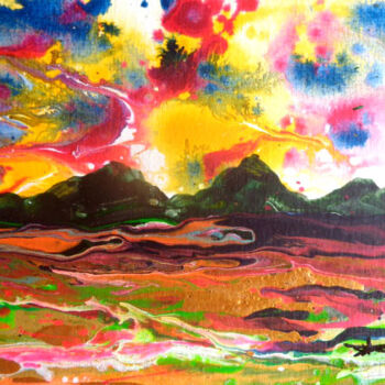 Painting titled "AUMiniature 2017 -…" by Didier Aumignon (didAUM), Original Artwork, Acrylic Mounted on Cardboard