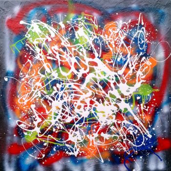 Peinture intitulée "N° 134 On the road" par Isa-L, Œuvre d'art originale, Acrylique Monté sur Châssis en bois