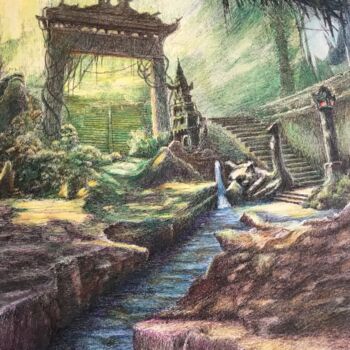 Peinture intitulée "Les gardiens de la…" par Jacques Tafforeau, Œuvre d'art originale, Autre