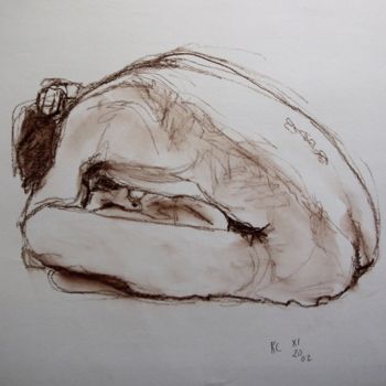 Dessin intitulée "NR  N°126   SPP" par R. Cavalié, Œuvre d'art originale, Craie