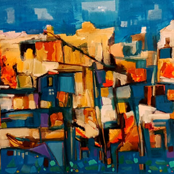 Peinture intitulée "Callelongue" par Muriel Cayet, Œuvre d'art originale, Acrylique