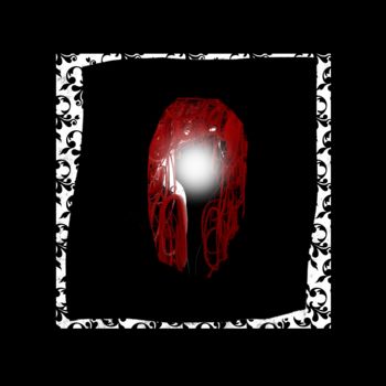 Digital Arts titled "Un Cœur Enfermé dan…" by Cila, Original Artwork, Digital Painting