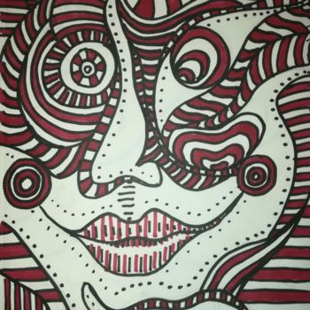 Drawing titled "Wonder Person" by Pertti Matikainen, Original Artwork, Marker