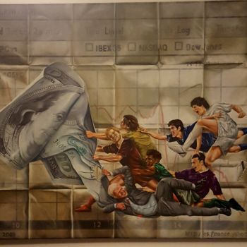 Pittura intitolato "LA LUCHA" da Fredy, Opera d'arte originale, Olio