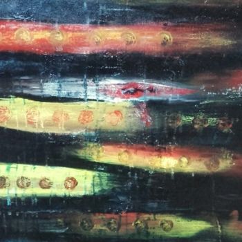 Peinture intitulée "Luminescence" par Hkine, Œuvre d'art originale, Acrylique