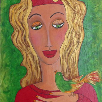 Peinture intitulée "MALOU & PILOU" par Artamelis, Œuvre d'art originale, Acrylique Monté sur Châssis en bois