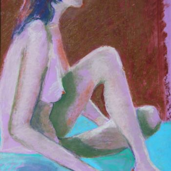 「N°393   Nubile」というタイトルの描画 R. Cavaliéによって, オリジナルのアートワーク, パステル