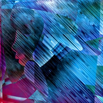 数字艺术 标题为“210518e” 由Jean-François Bayle, 原创艺术品, 数字油画
