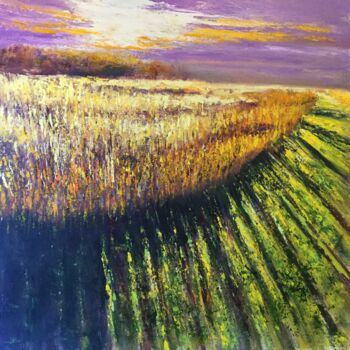 Painting titled "Une chaude soirée" by Anne Vignau, Original Artwork