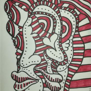 Zeichnungen mit dem Titel "180513-01-different…" von Pertti Matikainen, Original-Kunstwerk, Marker