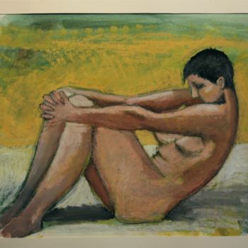 Tekening getiteld "N°759  Hippodamie" door R. Cavalié, Origineel Kunstwerk, Pastel