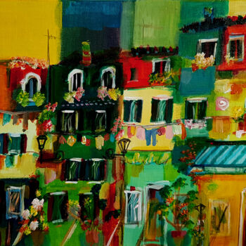Peinture intitulée "Del momento" par Muriel Cayet, Œuvre d'art originale