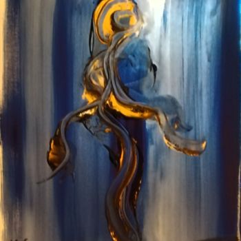 Pintura titulada "GITANE / GYPSY" por Michele Madeleine Guillot, Obra de arte original, Acrílico Montado en Bastidor de cami…