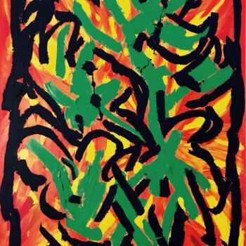 Painting titled "Summer" by Natalia Rose, Original Artwork, Acrylic