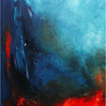 Painting titled "Purgatoire" by Pascal Thomas, Original Artwork, Acrylic