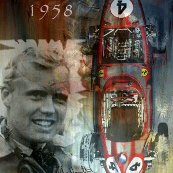 Fotografía titulada "MIKE HAWTHORN 1958" por Denis Poutet, Obra de arte original, Fotografía digital
