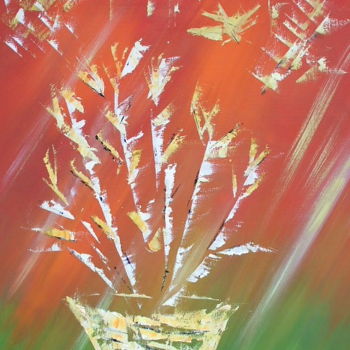 Peinture intitulée "Nature décharnée ..." par Patrick Nevoso, Œuvre d'art originale, Huile