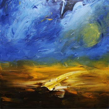 Painting titled "Don Quichotte" by Pascal Thomas, Original Artwork, Acrylic