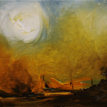 제목이 "Pleine lune"인 미술작품 Pascal Thomas로, 원작, 아크릴