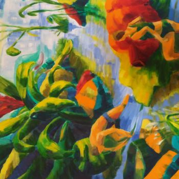 Peinture intitulée "Marais" par Marc Declercq, Œuvre d'art originale, Huile