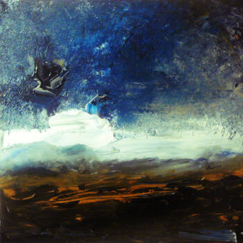 Painting titled "Atmosphère de Vénus" by Pascal Thomas, Original Artwork, Acrylic