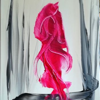 Painting titled "LA DANSEUSE / SHE'S…" by Michele Madeleine Guillot, Original Artwork, Acrylic Mounted on Wood Stretcher fra…
