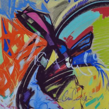 Peinture intitulée "Y" par Yannick Sigwalt, Œuvre d'art originale, Pastel