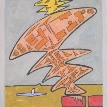 Painting titled "Figure B" by Gerald Shepherd F.F.P.S., Original Artwork, Oil