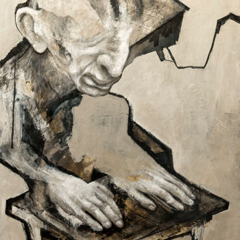Peinture intitulée "Connexion" par Jérôme Oudot "Trëz", Œuvre d'art originale, Acrylique Monté sur Aluminium