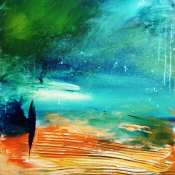 Painting titled "Regrets" by Pascal Thomas, Original Artwork, Acrylic