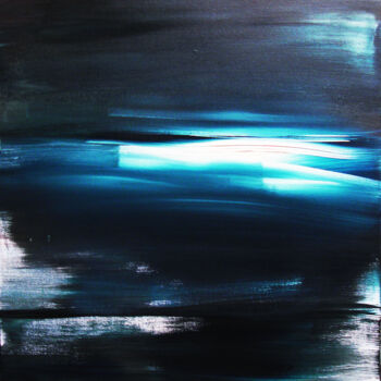 Painting titled "Lueur d’espoir 73 x…" by Pascal Thomas, Original Artwork, Acrylic