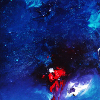 Painting titled "Cœur brisé !" by Pascal Thomas, Original Artwork, Acrylic