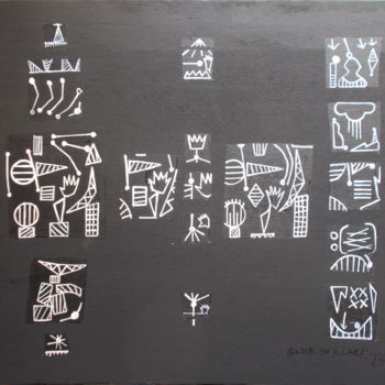제목이 "Black On Black"인 미술작품 Gerald Shepherd F.F.P.S.로, 원작, 아크릴