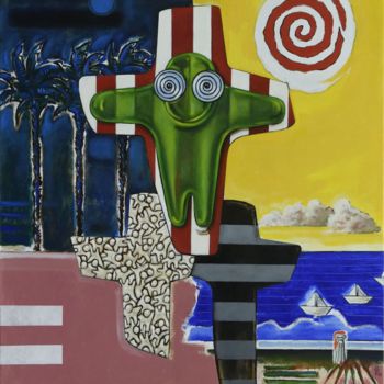 Painting titled "Week End" by Pascal Buffard, Original Artwork