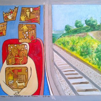 Painting titled "The Cutting - Two P…" by Gerald Shepherd F.F.P.S., Original Artwork, Oil