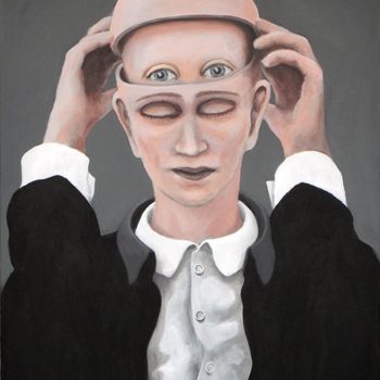 Painting titled "The child within me" by Lex Veen, Original Artwork