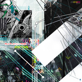 Digital Arts με τίτλο "complexcity-09" από Christophe Martel (zenn), Αυθεντικά έργα τέχνης, 2D ψηφιακή εργασία