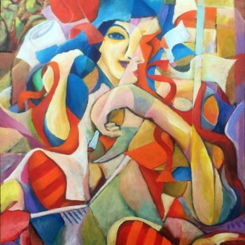 Painting titled "It's getting compli…" by Lex Veen, Original Artwork