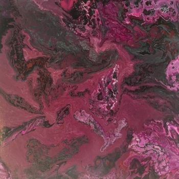 Peinture intitulée "Le baiser" par Hkine, Œuvre d'art originale, Acrylique